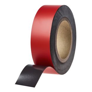 Magnetband farbig 40 mm | rot | 10 m | 0,85 mm