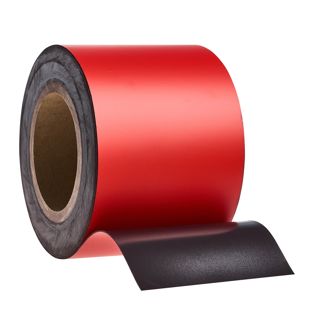 Magnetband farbig 100 mm | rot  | 10 m | 0.85 mm