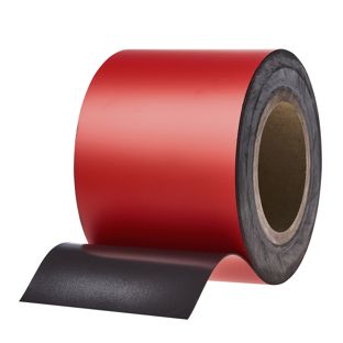 Magnetband farbig 100 mm | rot | 10 m | 0,85 mm