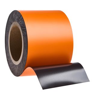 Magnetband farbig 100 mm | orange  | 10 m | 0.85 mm