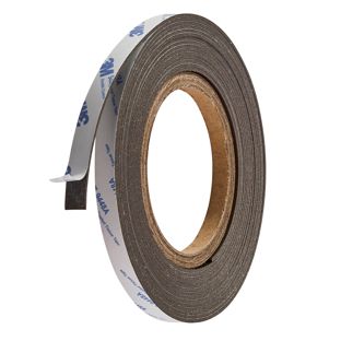 Neodym Magnetband, selbstklebend, extra stark 10 mm | 1.5 mm | 300 g/cm² | 5 m