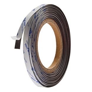 Neodym Magnetband, selbstklebend, extra stark 10 mm | 0.5 mm | 100 g/cm² | 10 m