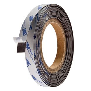 Neodym Magnetband, selbstklebend, extra stark 15 mm | 0.5 mm | 100 g/cm² | 10 m