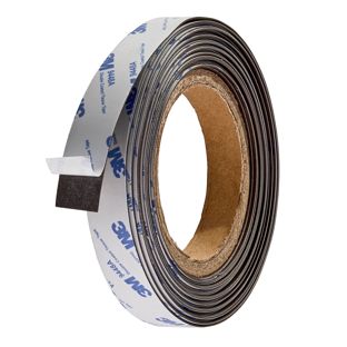 Neodym Magnetband, selbstklebend, extra stark 20 mm | 0.5 mm | 100 g/cm² | 10 m