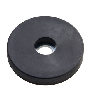 Gummierte Magnete mit Zylinderbohrung 31 mm