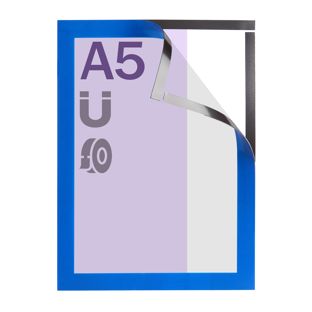 Magnetrahmen A5, selbstklebend blau  | selbstklebend vollflächig 