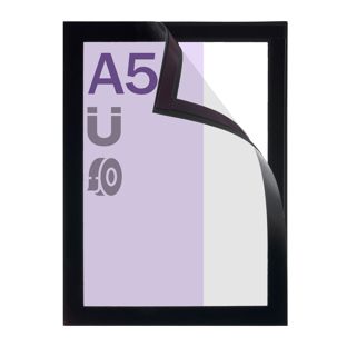 Magnetrahmen A5, selbstklebend schwarz  | randklebend (best price) 