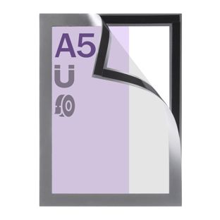 Magnetrahmen A5, selbstklebend silber  | randklebend (best price) 