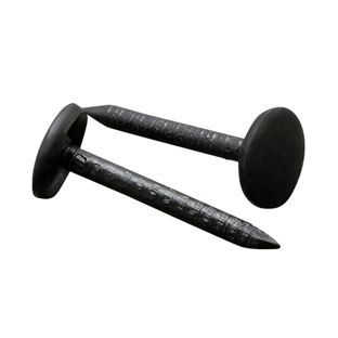 Nägel für Musterbücher, 25 mm, flacher Kopf, schwarz lackiert 