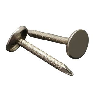 Nägel für Musterbücher, 25 mm, flacher Kopf, vernickelt 