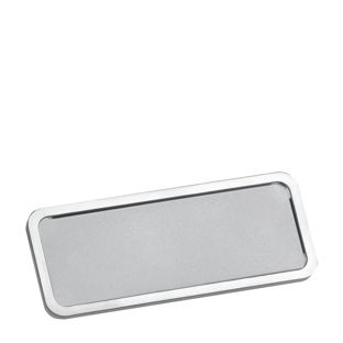Namensschilder OFFICE, magnetisch 75 x 27 mm  | edelstahl  | smag® Magnet 