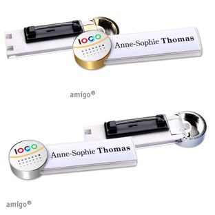 Namensschilder amigo® alu-print Nadel 