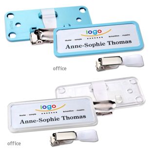 Namensschilder office quick-print Hängerclip 
