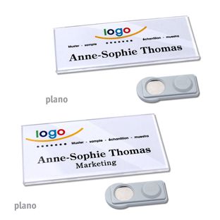Namensschilder PLANO, magnetisch 