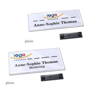 Namensschild mit Nadel PLANO 