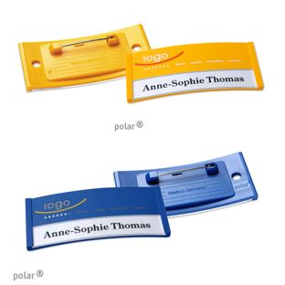 Namensschilder polar® color-print Nadel 