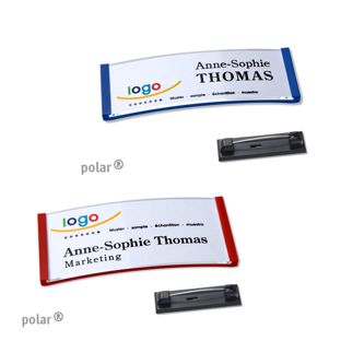 Namensschild mit Nadel polar® 