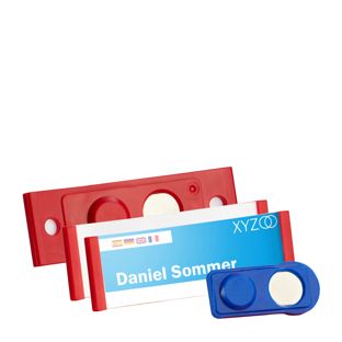 Namensschilder FORUM, magnetisch 63 x 22 mm  | rot 