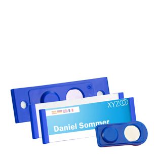 Namensschilder FORUM, magnetisch 63 x 22 mm  | dunkelblau 