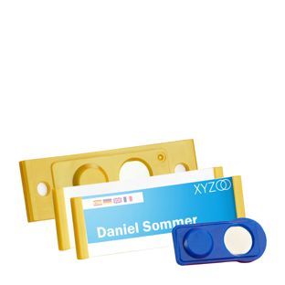 Namensschilder FORUM, magnetisch 63 x 22 mm  | gold 