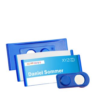 Namensschilder FORUM, magnetisch 75 x 32 mm  | dunkelblau 