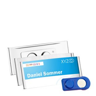 Namensschilder FORUM, magnetisch 75 x 32 mm  | silber 