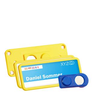 Namensschilder TEAM, magnetisch 75 x 27 mm  | gelb 