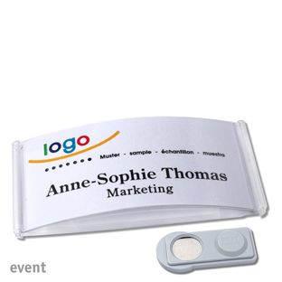 Namensschilder EVENT, magnetisch 75 x 37 mm  | smag® Magnet 