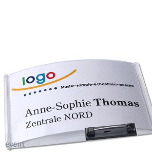Namensschild mit Nadel event 85 x 54 mm 