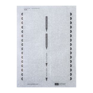 Druckbogen, blanko Aluline-plus 16, 68 x 15,75 mm