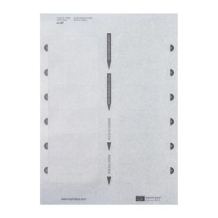 Druckbogen, blanko Aluline-plus 38, 76 x 38 mm