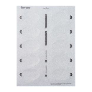Druckbogen, blanko Aluline-plus 43, 65 x 43 mm