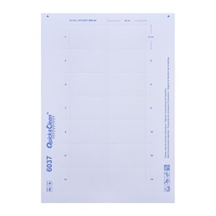 Druckbogen, blanko Vista®/ Profil 40c, 60 x 37 mm