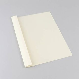 Ösenmappe A4, Leinenkarton, 10 Blatt, rohweiß  | 1 mm