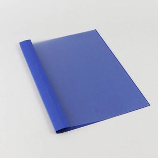 Ösenmappe A4, Leinenkarton, 45 Blatt, blau  | 4 mm