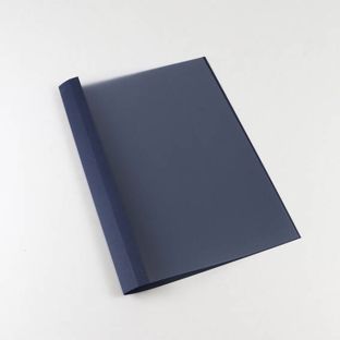 Ösenmappe A4, Leinenkarton, 45 Blatt, dunkelblau  | 4 mm