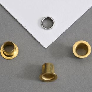 Ösen für Papier vermessingt | Nr. 272 - Ø 6mm - L 4,7mm