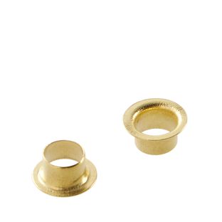 Ösen für Papier Nr. 24 - Ø 4mm - L 2,9mm  | vermessingt 