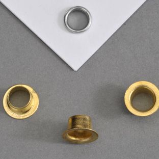 Ösen für Papier vermessingt | Nr. 270 - Ø 5mm - L 6,7mm
