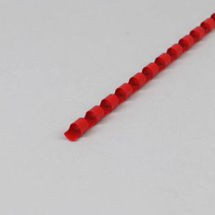 Plastikbinderücken A4, rund 6 mm | rot 