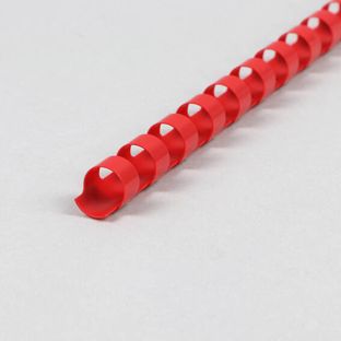 Plastikbinderücken A4, rund 10 mm | rot 