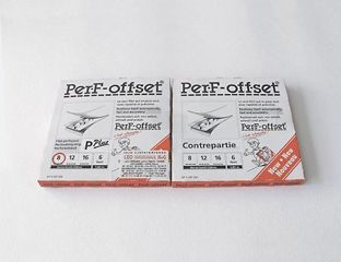 PerF-offset Plus, Perforierband mit Gegenband für den Offsetdruck, je 2 m 
