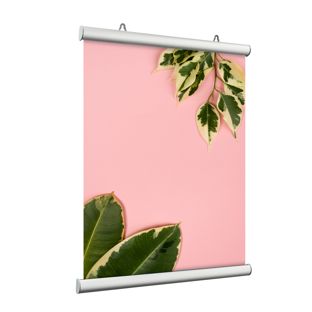 Posterklemmschienen Aluminium, aufklappbar 594 mm | silber 