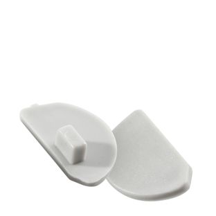 Kappen in Plastik für Posterklemmschienen aus Aluminium Für die rechte Abdeckung (wenn Öffnung der Posterklemmschiene nach oben ist) 