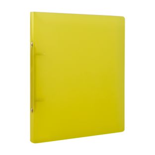 Ringbuch A5 gelb | 2-Ring Rundring-Mechanik