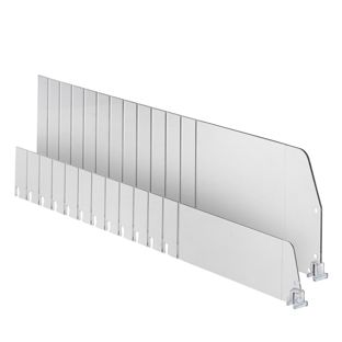 Fachteiler "Flexible" ohne Warenstopper, transparent 