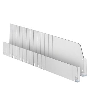 Fachteiler "Flexible" mit Linksanschlag, transparent 