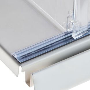 Befestigungsschiene, transparent 12 mm Magnetband  | 998 mm
