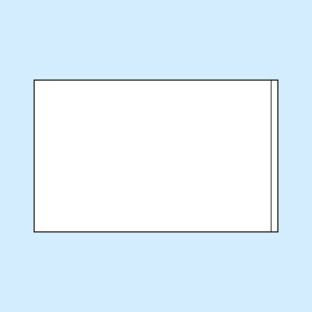 Selbstklebende Beschriftungsfenster, Schmalseite offen 40 x 64 mm 