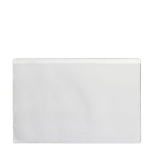 Visitenkartentaschen, selbstklebend, PP-Folie 95 x 60 mm  | Vorderfolie verkürzt 